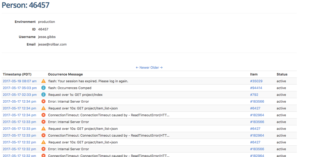 client-side javascript tracking for app users