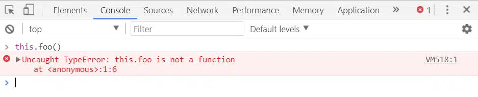 Screenshot of undefined is not a function