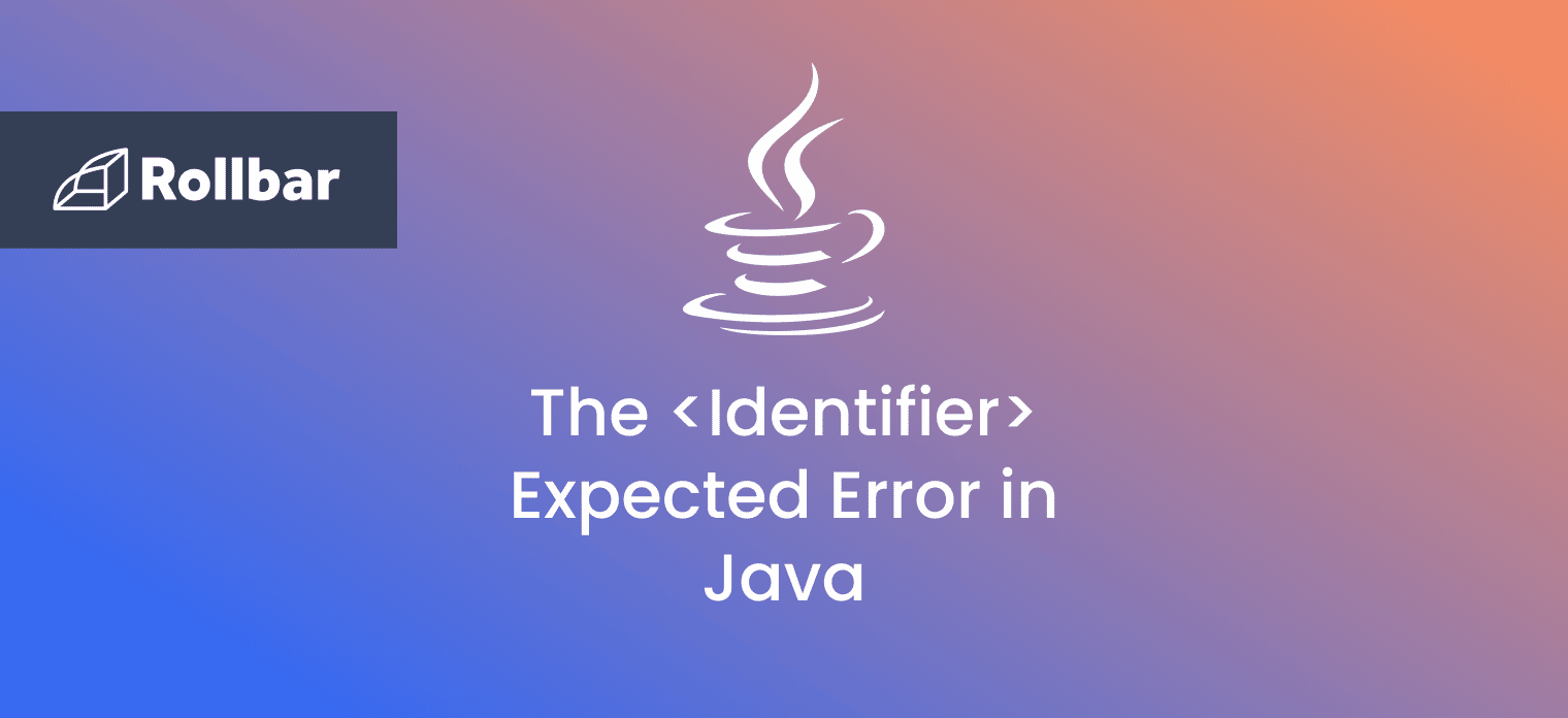 How to handle the Identifier Expected Error in Java