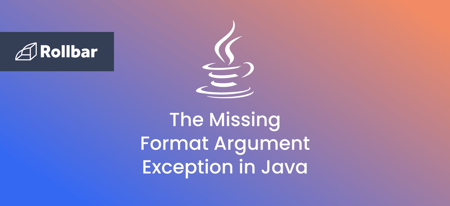 How to Fix the Missing Format Argument Exception in Java?