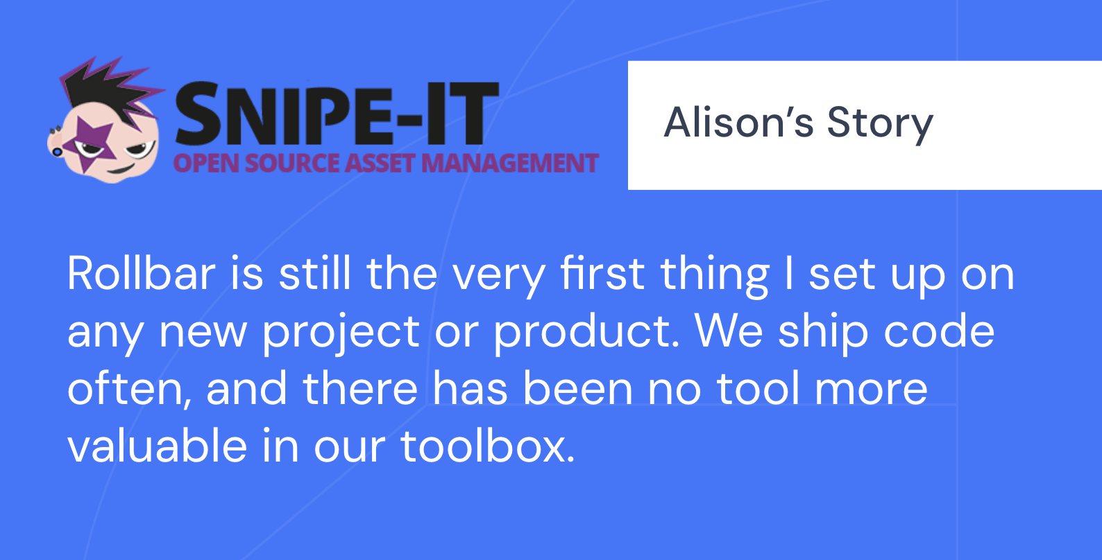 Alison’s story with Rollbar