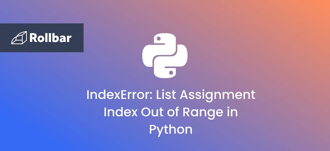 python error list assignment out of range