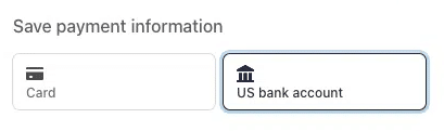 Pay directly from your bank account