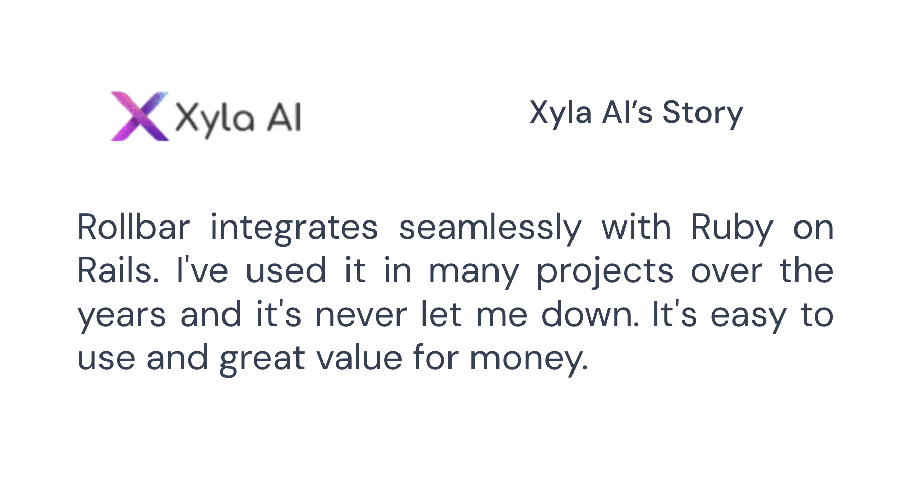 Xyla AI’s Story with Rollbar